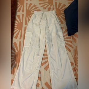 White cargo pants